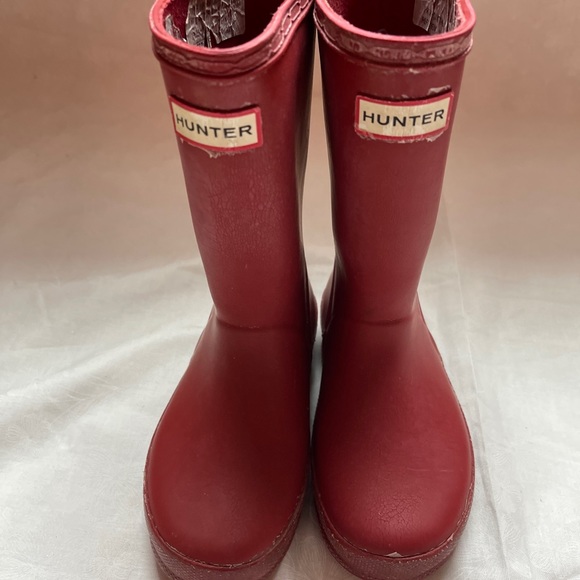 Hunter Rain Boots Size 11 Red